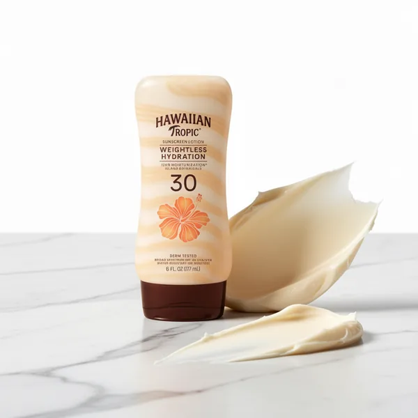 Hawaiian Tropic Weightless Hydration SPF 30 Sunscreen, 6 fl oz, 2-Pack
