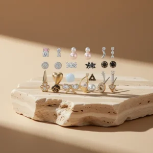 THUNARAZ Stud Earrings for Women, 81 Pairs