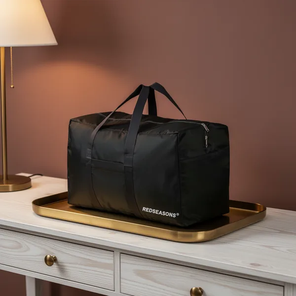 REDSEASONS Extra Large Duffle Bag, Black
