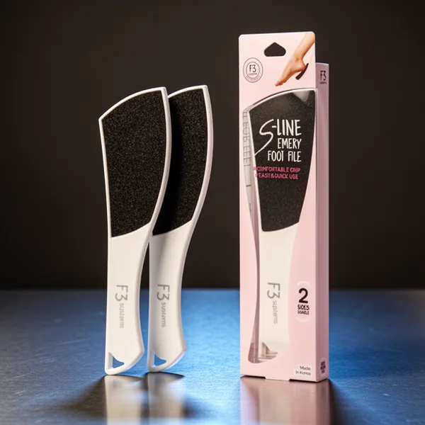 S-Line Emery Foot File Colossal Double-Sided Pedicure Tool, 2 Pieces