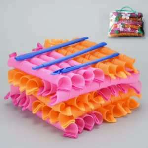 Heatless Spiral Hair Curlers, 40 Pieces