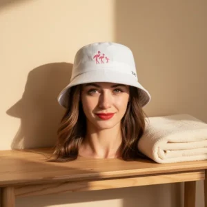 ZLYC Cotton Bucket Hat for Women