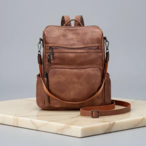 CLUCI Vegan Leather Backpack for Women