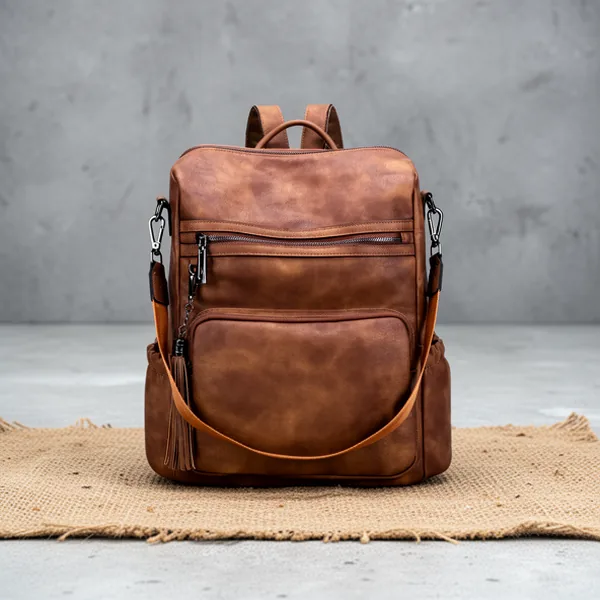 CLUCI Vegan Leather Backpack for Women