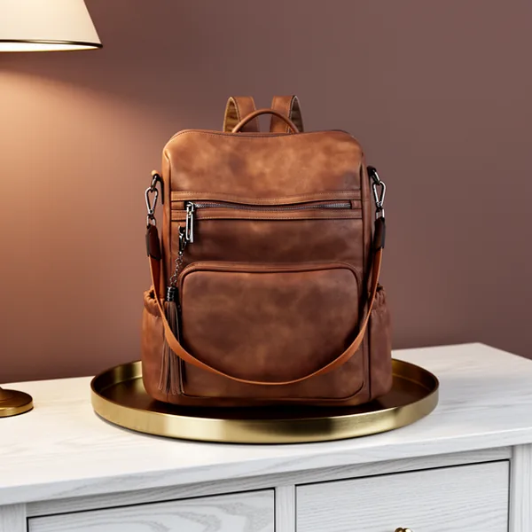 CLUCI Vegan Leather Backpack for Women