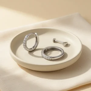 925 Sterling Silver Small Hoop Earrings for Women, 3 Pairs