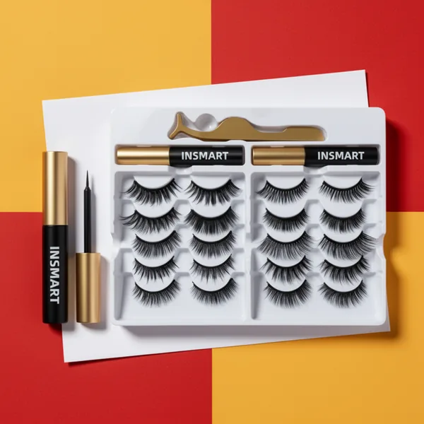 Magnetic Eyelashes with Eyeliner Kit, 10 Pairs
