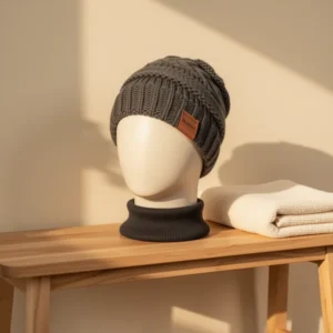 Rosoz Ponytail Beanie for Women, 2-Pack