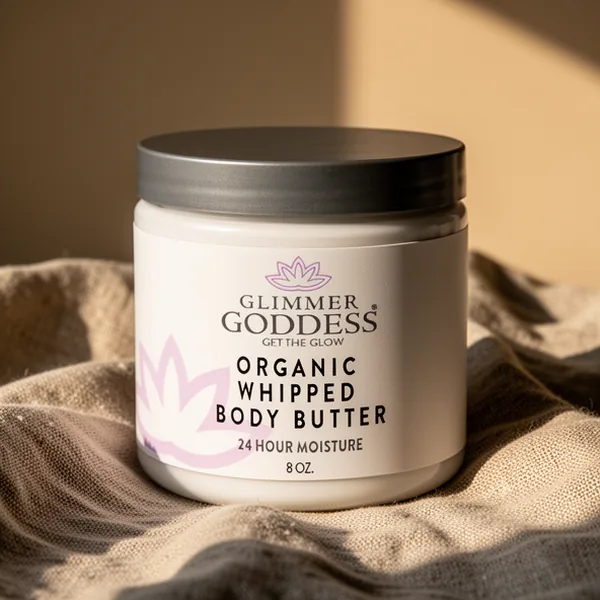 GLIMMER GODDESS Whipped Body Butter for Women, 8 oz