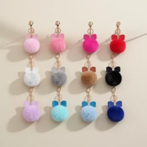 Hicarer Pom Keychain, 12 Pieces