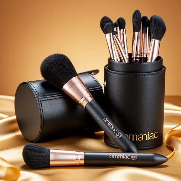 OMANIAC Makeup Brush Set Professional, Black