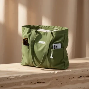 Harp+Ra Extra Large Canvas Tote Bag for Women