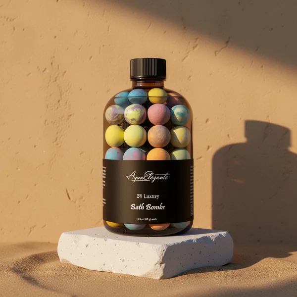 Aqua Elegante Luxury Bath Bombs for Women, 24-Pack