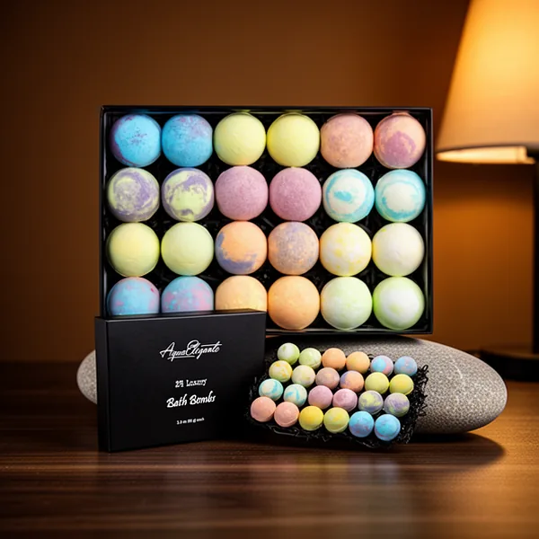 Aqua Elegante Luxury Bath Bombs for Women, 24-Pack