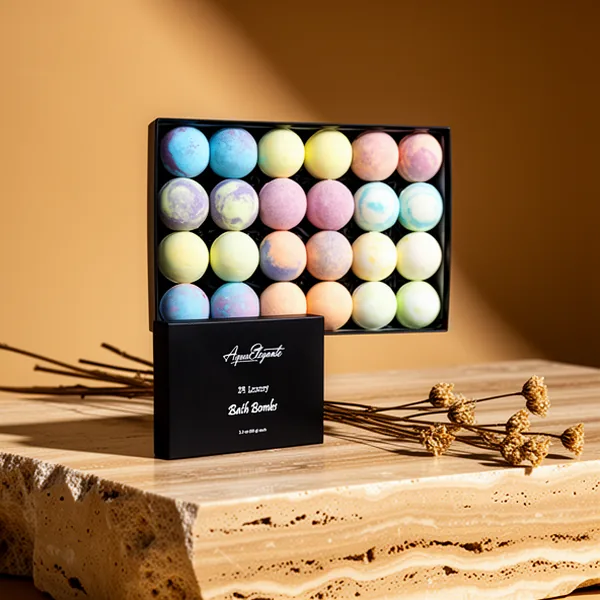 Aqua Elegante Luxury Bath Bombs for Women, 24-Pack