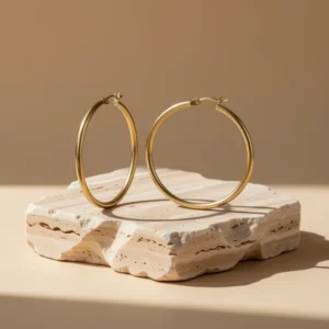 Gacimy Gold-Tone Hoop Earrings for Women