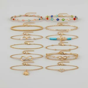 Starain Summer Beach Anklets for Women, 12 Pieces