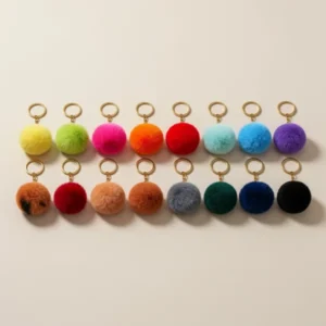 Hicarer Pom Keychains, 32 Pieces