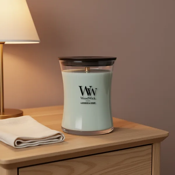 WoodWick Lavender & Cedar Scented Candle, 9.7 oz