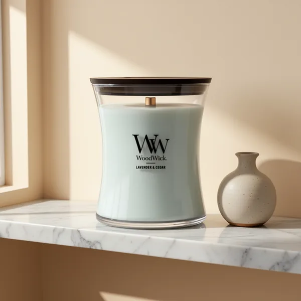 WoodWick Lavender & Cedar Scented Candle, 9.7 oz