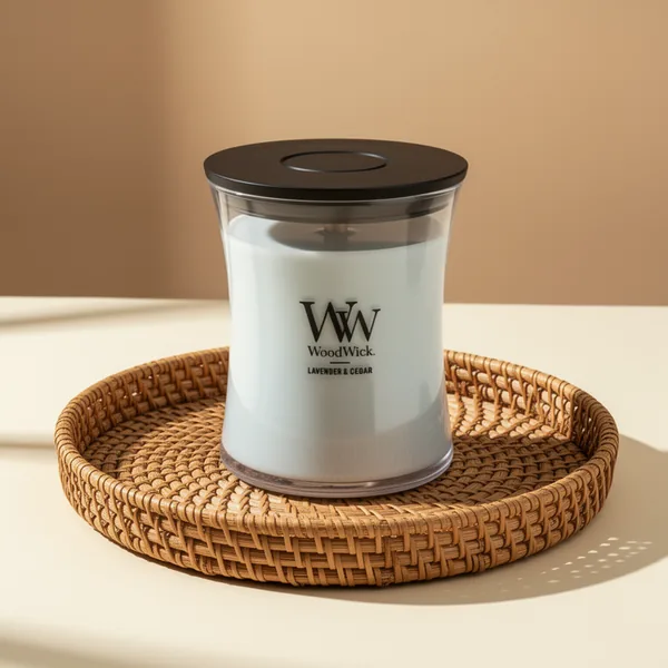 WoodWick Lavender & Cedar Scented Candle, 9.7 oz