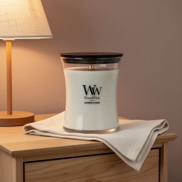WoodWick Lavender & Cedar Scented Candle, 9.7 oz