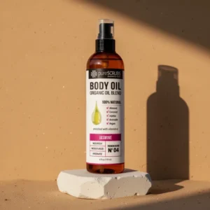 pureSCRUBS Ultra Moisturizing Jasmine Body Oil for Dry Skin, 4 oz