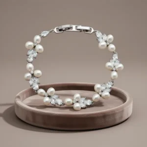 Mariell Freshwater Pearl Bridal Bracelet