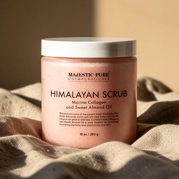 Majestic Pure Himalayan Pink Salt Body Scrub, 10 oz