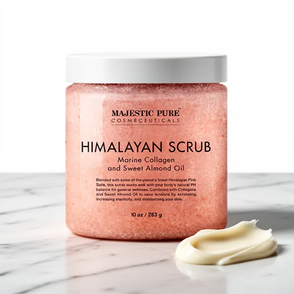 Majestic Pure Himalayan Pink Salt Body Scrub, 10 oz