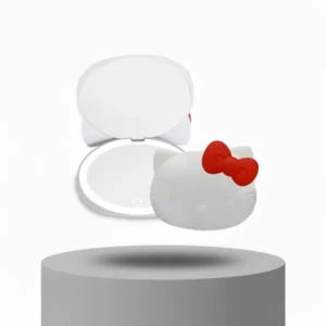 Impressions Hello Kitty Kawaii Compact Mirror with Touch Sensor Switch, White