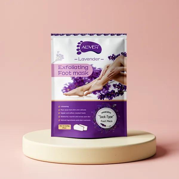ALIVER Foot Peeling Mask, 5-Pack, Lavender