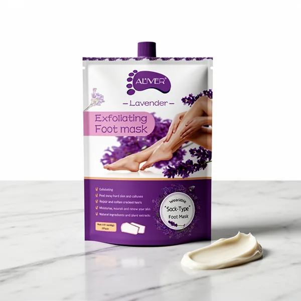 ALIVER Foot Peeling Mask, 5-Pack, Lavender