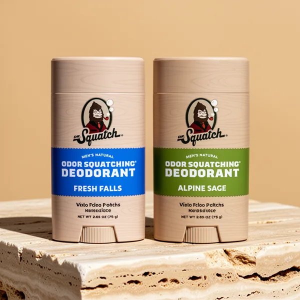 Dr. Squatch Natural Men's Deodorant, 2.65 oz, 2-Pack