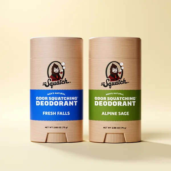 Dr. Squatch Natural Men's Deodorant, 2.65 oz, 2-Pack