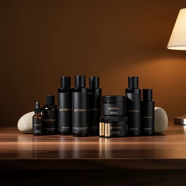 Golden Grooming Co. Complete Men's Grooming Gift Set