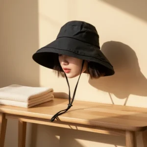 Wide Brim Bucket Hat