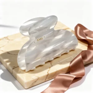 Camila Paris CP3071 French Hair Clips for Women, White