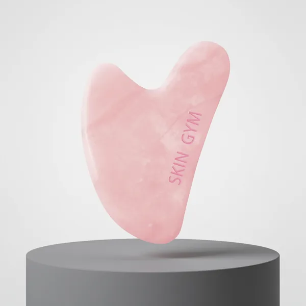 Skin Gym Rose Quartz Heart Gua Sha