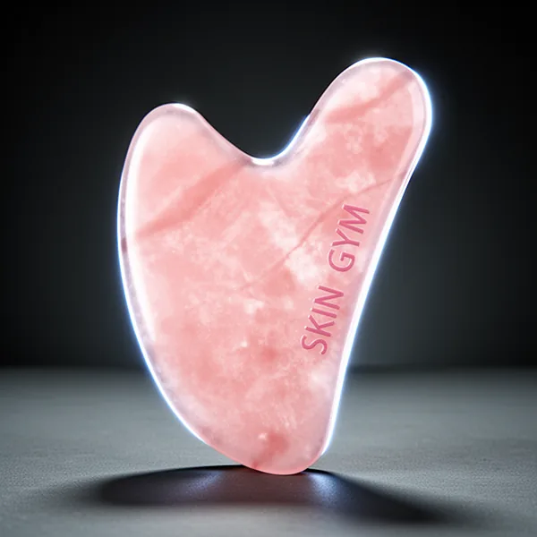 Skin Gym Rose Quartz Heart Gua Sha