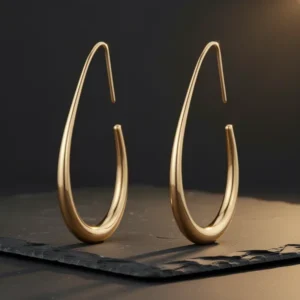 Lightweight Teardrop Hoop Earrings for Women