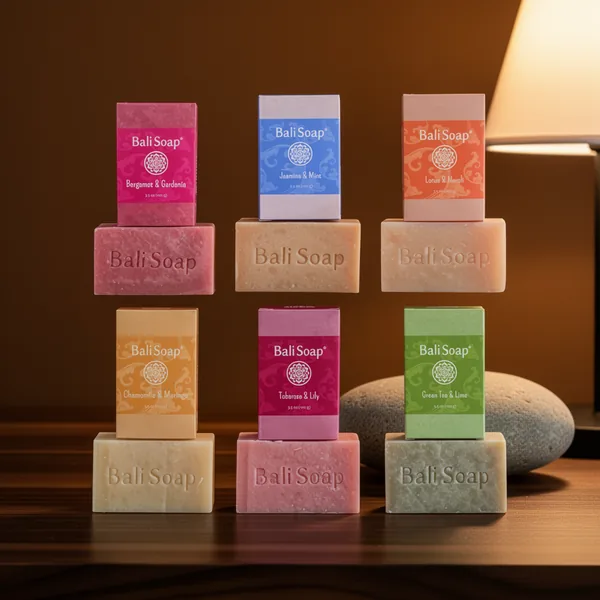 Bali Soap Feminine Collection Natural, 6 Pieces