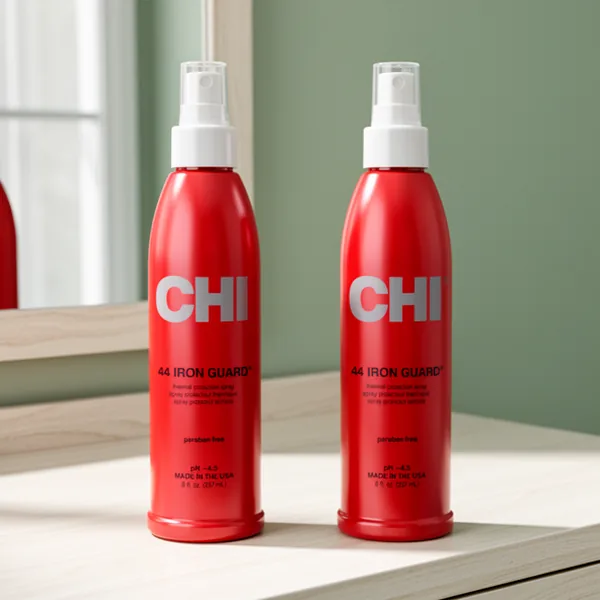 CHI 44 Iron Guard Thermal Protection Spray, 8 oz, 2-Pack, Clear