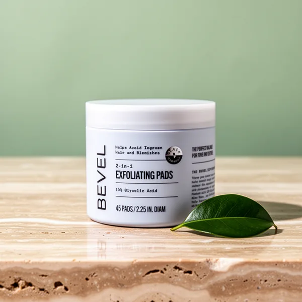 Bevel 10% Glycolic Acid Toner Pads for Face