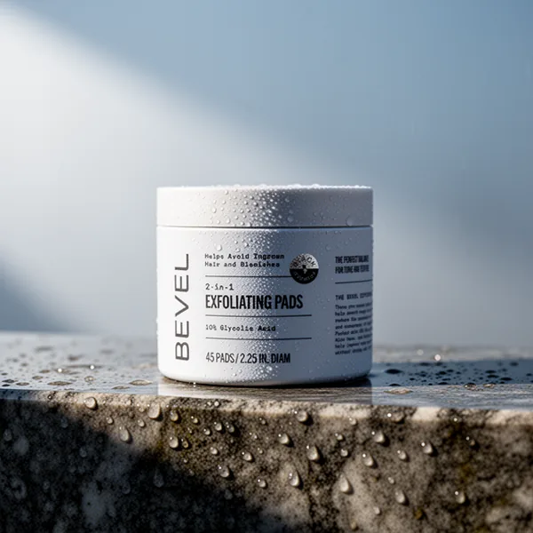 Bevel 10% Glycolic Acid Toner Pads for Face
