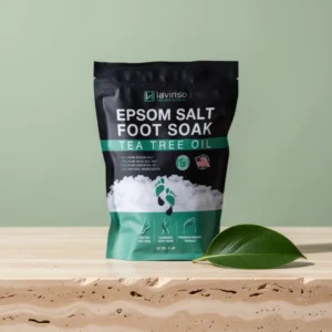 Tea Tree Oil Foot Soak with Epsom Salt - for Toenail Health Athletes, 2 lb