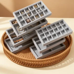 yarlung Velvet Jewelry Trays, 8-Pack
