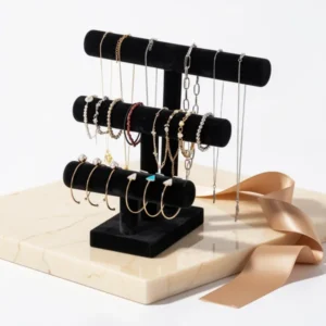 ByKen T Bar Bracelet Display Stand, Black