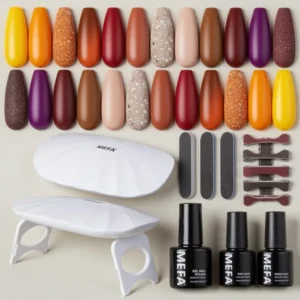 MEFA Gel Nail Polish, 19 Pieces