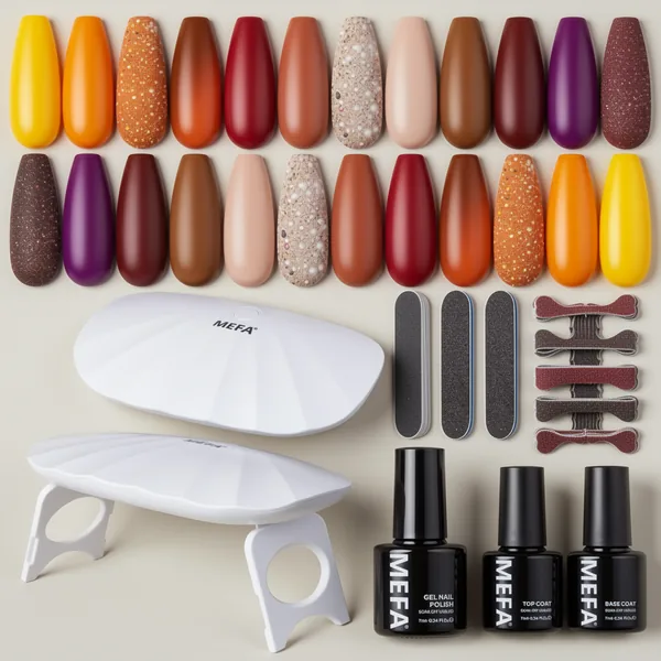 MEFA Gel Nail Polish, 19 Pieces